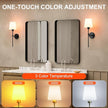 Battery Operated Wall Sconces Set of Two, Rechargeable Wall Light with Remote Control, Dimmable 1800K-6000K LED Wall Lamp, 9 Color Modes, Wireless Sconce Wall Decor Set of 2 for Living Room, Bedroom