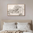 OIQArtOIQ Vintage Landscape Canvas Wall Art Framed Natural Scenery Painting Artwork Prints France Country Wilderness Farmhouse Decor Pictures Kitchen Bedroom Living Room Bathroom