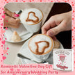 Valentines Coffee Desk Decor, Valentine's Day Gifts for Drink Lover Bar Station, Wine Is My Valentine Home Office Table Sign for Kitchen Shelf Tiered Tray, Cafe Tabletop Decoration to Couples
