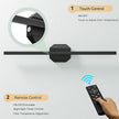 Battery Operated Wall Sconce Set of Two,Wireless Wall Sconces USB Rechargeable Wall Lights with Remote Control,3000K-6000K Dimmable for Bedroom,Background Wall,Living Room,Hallway,Wall Decor,28inch