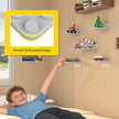 BlissBox 6-Pack Floating Display Shelves for Wall Compatible with Lego Building Bricks, 5 × 5.5 Inch Dual-Sided 16 × 17 Studs for Brick Storage and Display, ABS Display Shelf for Room Decor, Gray