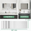 Peel and Stick Wallpaper Borders 390” x 4” Self Adhesive Mirror Frame Border Brushed DIY for Kitchen Bathroom Mirror Removal Border Sticker Wall Decor Cover 10.8 Sq.Ft, Brushed Sliver