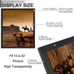 A PLUS MAX 11x13 Picture Frame Set of 6, Black Engineered Wood Frame for 11 x 13 Inch Picture Poster Photo, Light Weight 11 by 13 Frame with Wood-grain for Wall - 6 Pack/Black/11 x13