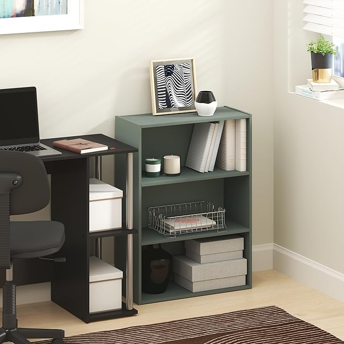 Furinno PASIR Book Shelf, 3-Tier Bookshelf, Bookcase, 9.7