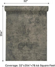VaryPaper 32''x354'' Weathered Industrial Concrete Wallpaper Textured Peel and Stick Concrete Vinyl Wall Paper Roll Self Adhesive Contact Paper Decorative for Bathroom Kitchen Countertops Backsplash