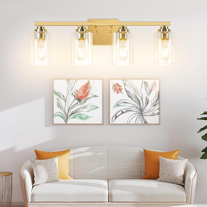 4-Light Bathroom Light Fixtures, 27