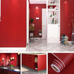 AbaBoorty 394''x15.8'' Peel and Stick Dark Red Adhesive Wall Paper - Decorative Solid Color Wallpaper for Kitchen - Thick Contact Paper Self Adhesive Textured Vinyl Roll