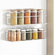Magnetic Spice Rack for Refrigerator Magnetic Fridge Shelf for Kitchen Spice Organizer Magnetic Shelf for Fridge Space Saving White 2 Pack