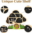 Mushroom Shelf for Wall Decor - Whimsical Floating Shelf for Crystals, Rocks & Trinkets Display | Hippie Boho Decor | Unique Whimsical Mushroom Gifts for Women, Her