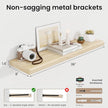 Axeman 36Inch Natural Wood Floating Shelves for Wall|Rustic Wooden Shelves for Bedroom Kitchen Bathroom|Storage Shelf with Invisible Bracket for Wall Mounted|Set of 1|Natural Color