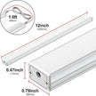 ASOKO Under Cabinet Led Light Plug in, Dimmable Daylight White 4500K, 3 Pack 12 inch Linkable Led Under Counter Lights for Kitchen, Shelf, Workbench, Cupboard, ETL Listed Plug 24V, UNO-LK 4500K