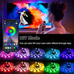10 PCS RGB Under Cabinet Lighting Kit, App and Remote Control Led Strip Lights, Music Sync Color Changing Led Lights with ETL Listed Power Adapter, for Cabinet, Counter, Shelf, 16.4ft