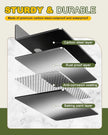 eZAKKA Metal Wall Shelves, Metal Floating Shelf,12