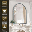 Arch Bathroom Mirror, Metal Frame Vanity Mirror, Dresser Mirror, Arch Decorative Mirrors for Living Room Bedroom Entryway Mantle 28