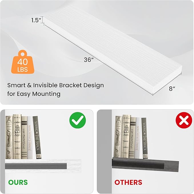 Floating Shelves for Wall, 36