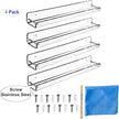 AMT 4 Pack Acrylic Floating Shelves, 15
