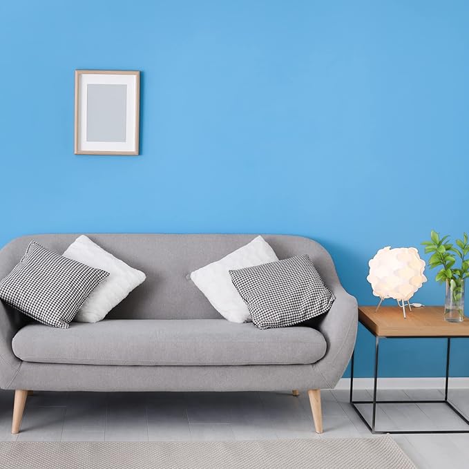 VEELIKE Thick Sky Blue Peel and Stick Wallpaper Blue Wallpaper for Bedroom Boy's Room 24''x118'' Solid Colored Contact Paper Waterproof Removable Self Adhesive Vinyl Roll for Furniture Walls Cabinets