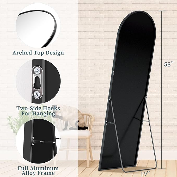 Full Length Mirror with Stand, 58
