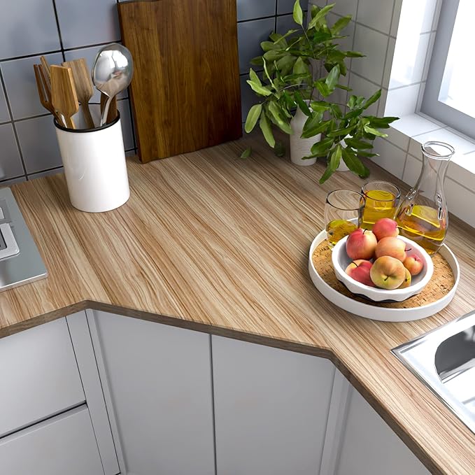 Sevalo Wood Contact Paper Wood Peel and Stick Wallpaper Light Wooden Look Grain Contact Paper for Cabinets and Drawers Self Adhesive Removable Wallpaper Natural Waterproof Vinyl 15.7inW 197inL