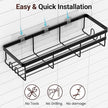 WOWBOX Shower Caddies 2 Pack - Adhesive Hanging Shower Shelf - Bathroom Organizers and Storage, No Drilling Stainless Shower Shelves for Home Decor, Bathroom Accessories