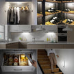Under Cabinet Lights 3-Pack, Wireless Motion Sensor Lighting with 36 LEDs, 3 Modes, 1500mAh Rechargeable Battery for Kitchen, Hallway, Stairs & Closet