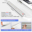 Under Cabinet Lights with Remote Control,15 Colors Under Cabinet Lighting Wireless,Rechargeable Battery LED RGB Night Light Bar withTimer,Dimmable Under Counter Lights for Indoor Kitchen,3Pack