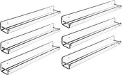 AMT 6 Pack Acrylic Floating Shelves, 15