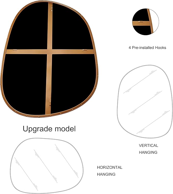 Asymmetrical Mirror for Wall Decor 27