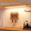 MYPLUS 24 Inch Under Cabinet Lights with Hand Wave, Under Counter Lighting 3000K Warm White,Dimmable,Plug and Play,LED Lights for Kitchen Cabinet, Cupboard, Closet, Desk