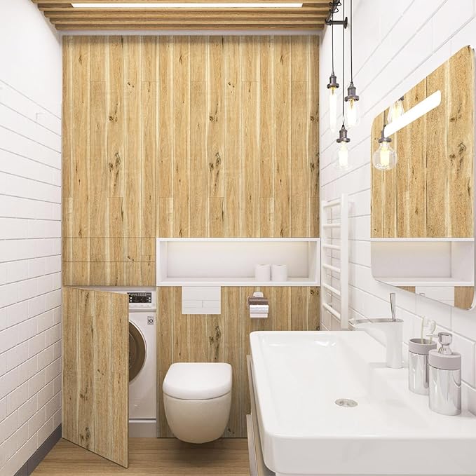 Yun-aeon Realistic Wood Peel and Stick Wallpaper 17.7