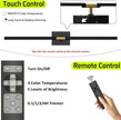 iThird Battery Operated Wall Sconces Set of 2: 10000mAh Rechargeable Wall Lights with Remote Control, 360° Rotate Wireless Wall Scone Decor for TV/Mirror Bedroom Living Room, 31.5 Inch, Black