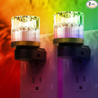 L LOHAS LED Night Light, Night Lights Plug into Wall with 10 Color Change RBG Nightlight Plug in Wall, Built in Dusk to Dawn Sensor for Hallway, Bathroom, Rooms, 2 Pack