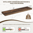 40 Inch Floating Shelves, 3D Textured Wood Grain, 40