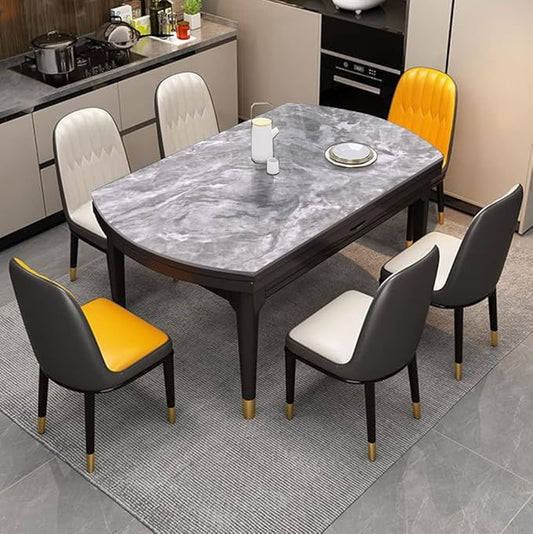 Yancorp 16"x120"Dark Gray Contact Paper Peel and Stick Wallpaper Marble Removable Wallpaper Renter Friendly Countertops Self-Adhesive Backsplash for Cabinets
