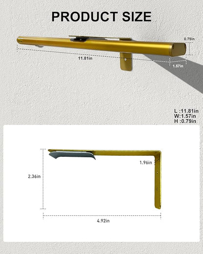 12" Picture Lights for Wall, Motion Sensor Rechargable Picture Light , Magnetic LED Art Painting Light with Timer, Remote & Dimmable Wall Lighting for Gallery, Paintings, Portraits, Bedroom (Gold)