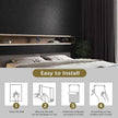 Black Silk Wallpaper Embossed Self Adhesive Peel and Stick Wallpaper Contact Paper Removable Waterproof Kitchen Vinyl Wrap Cabinet Furniture Textured Renter Friendly Wall Gift Paper 23.6