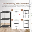 Book Small Corner Shelf, 3 Tier Corner Bookshelf Display for Living Room Decor, 23.2