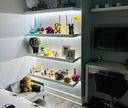 6 Pcs COB LED Strips Bright Dispaly Case Under Cabinet Light,Adhesive Backing Adjustable Brightness, Wardrobes Cabinet,Flexible LED Strips Light (Cool White, 6 * 40inch LED Strips)