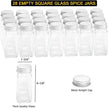 SpaceAid Spice Rack Organizer with 21 Spice Jars, 386 Spice Labels, Chalk Marker and Funnel Set for Cabinet, Countertop, Pantry, Cupboard or Door & Wall Mount - 21 Jars, 13.4