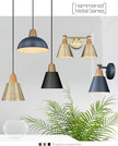 FEMILA 1-Light Wall Sconces, Modern Sconces Wall Lighting with Hammered Metal Shade, Bathroom Vanity Light Fixtures Wall Lamp for Mirror Bedroom, Dark Blue,4FG59B Blue