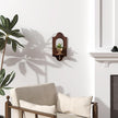 Wooden Arched Floating Shelf - Boho Decor Wall-Mouted Shelves with Mirror Book Display for Bedroom Living Room Bathroom Nursery Home Office 14.5