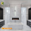 Modern LED Wall Sconce Silver Remote Wall Light Fixtures for Bathroom, Dimmable Vanity Light Indoor LED Remote Wall Sconce for Living Dining Room Bedside Bedroom(3000-6500K 35.4inch)