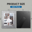 6x8 Picture Frame Glass 2 Pack, Sparkly Glitter Photo Frame 6 x 8 Mirror Crystal Wedding Gift Wall and Tabletop Display
