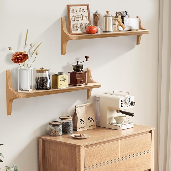 Wooden Floating Shelves for Wall, 23.6