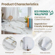 practicalWs Glossy Marble Wallpaper Peel and Stick White/Gold Granite Contact Paper Removable Wall Paper for Kitchen Countertop Cabinet Furniture 17.7