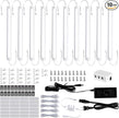 LABOREDUCER LED Under Cabinet Lighting with Plug in 10 Pack,11inch Dimmable LED Under Cabinet Lights with Rotary Dimmer Switch, Cold White Linkable Under Counter Lights for Kitchen (Cold White)