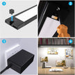 WOBANE LED Under Cabinet Lighting, 24 inch Black Cabinet Light, Hand Wave Activated, Warm White to White Color Tunable,Touchless Dimmable Panel for Kitchen,Counter,Shelf,Under Desk Lighting 1200LM