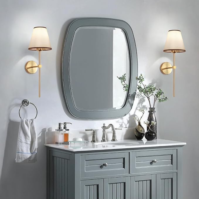 Battery Operated Wall Sconces Sets of 2,Indoor not Hardwired White Fabric lampshade Fixtures,Rechargeable Wireless 10 Colors Wall Lights with Dimmable Remote Control,for Bedroom Living Room