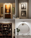Bridika Picture Lights for Wall Battery Operated with Remote, 3 Color Modes and Dimmable Rechargeable Art Lights for Paintings, Gallery, Bedroom, Bathroom with Timer Black 1