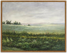 SHENIFY Landscape Framed Canvas Wall Art Vintage Classical The Vast Grassland Prints Hallway Bathroom Office Decor - 11x14in Natural Framed